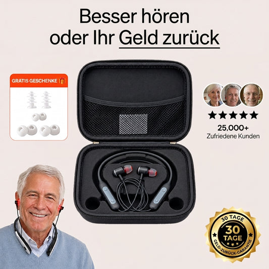 NeuroHear™ – Rotlicht-Therapie-Ohrhörer bei altersbedingtem Hörverlust