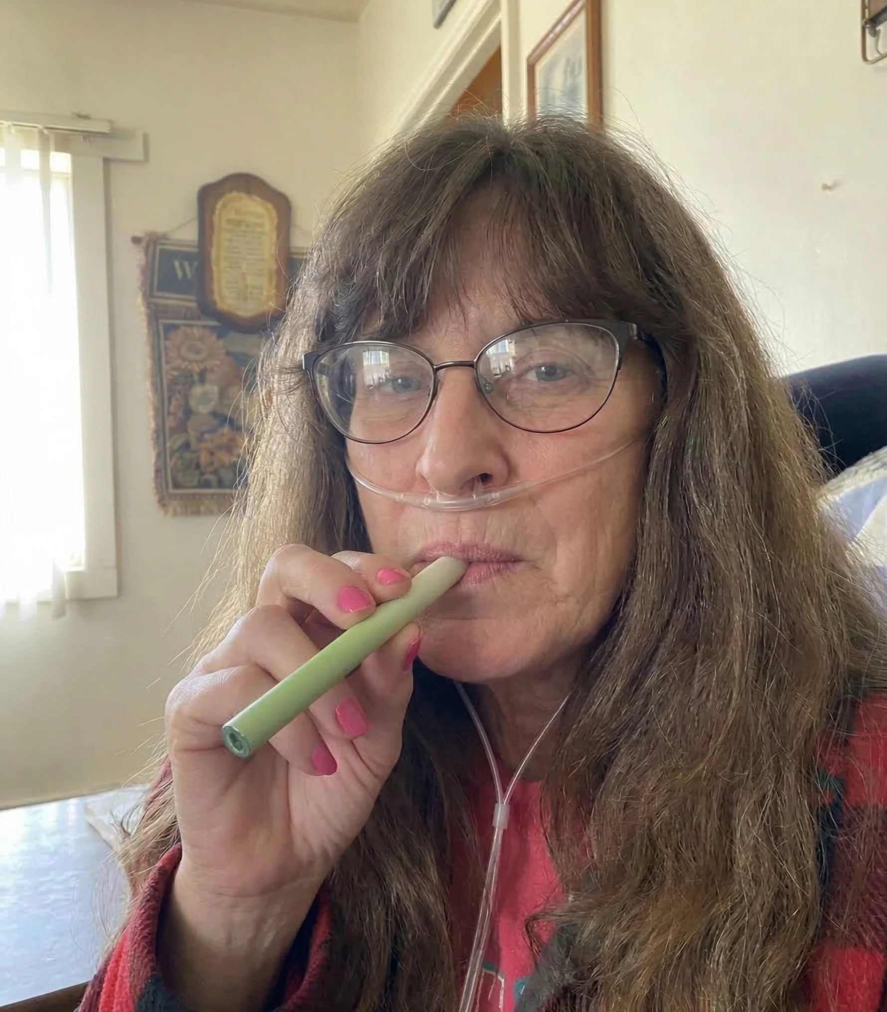 Margaret mit ihrem ReVair Purifier